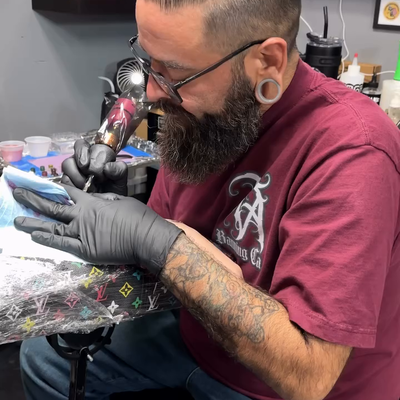 I’m not saying this is good financial advice… but I’m also not saying he’s wrong… — tattoo by Dorian Perches, Banning, California