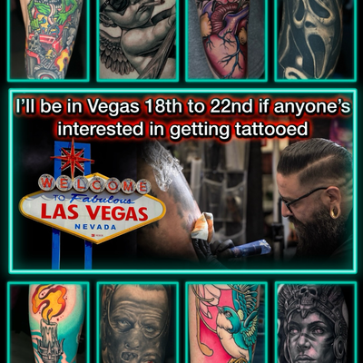 Vegas, let’s make some mistakes that last forever.

I’ll be tattooing June 18th–… — tattoo by Dorian Perches, Banning, California