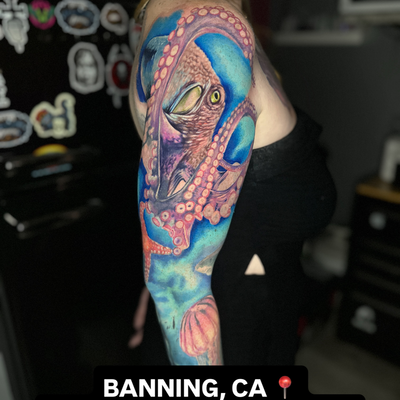 I’ll be back at Tattoo Asylum starting August 30th and my September books are of… — tattoo by Dorian Perches, Banning, California