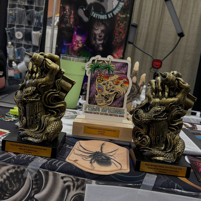Palm Springs, you treated us real good.

Three days, three awards.

🏆 Friday Ta… — tattoo by Dorian Perches, Banning, California
