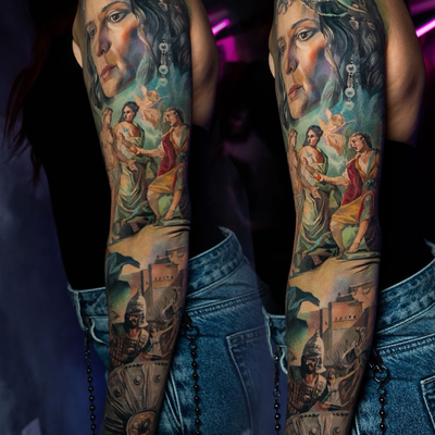Fun one from a while back.
Books open for 2027. — tattoo by Slava Bodrov, San Diego, California