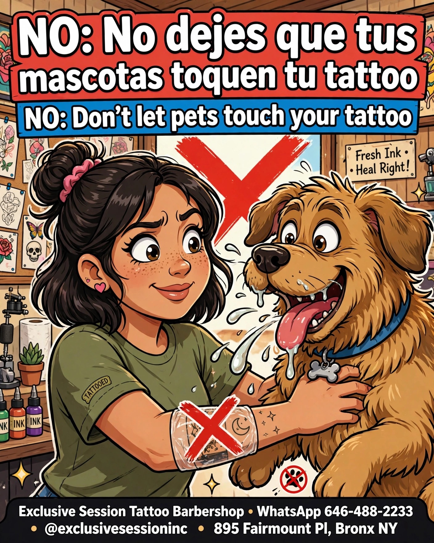 🎨 Más cuidados para tu tattoo / More aftercare tips for your tattoo! 💉✨ (Parte… — tattoo by Nelson Mendoza, Bronx, New York