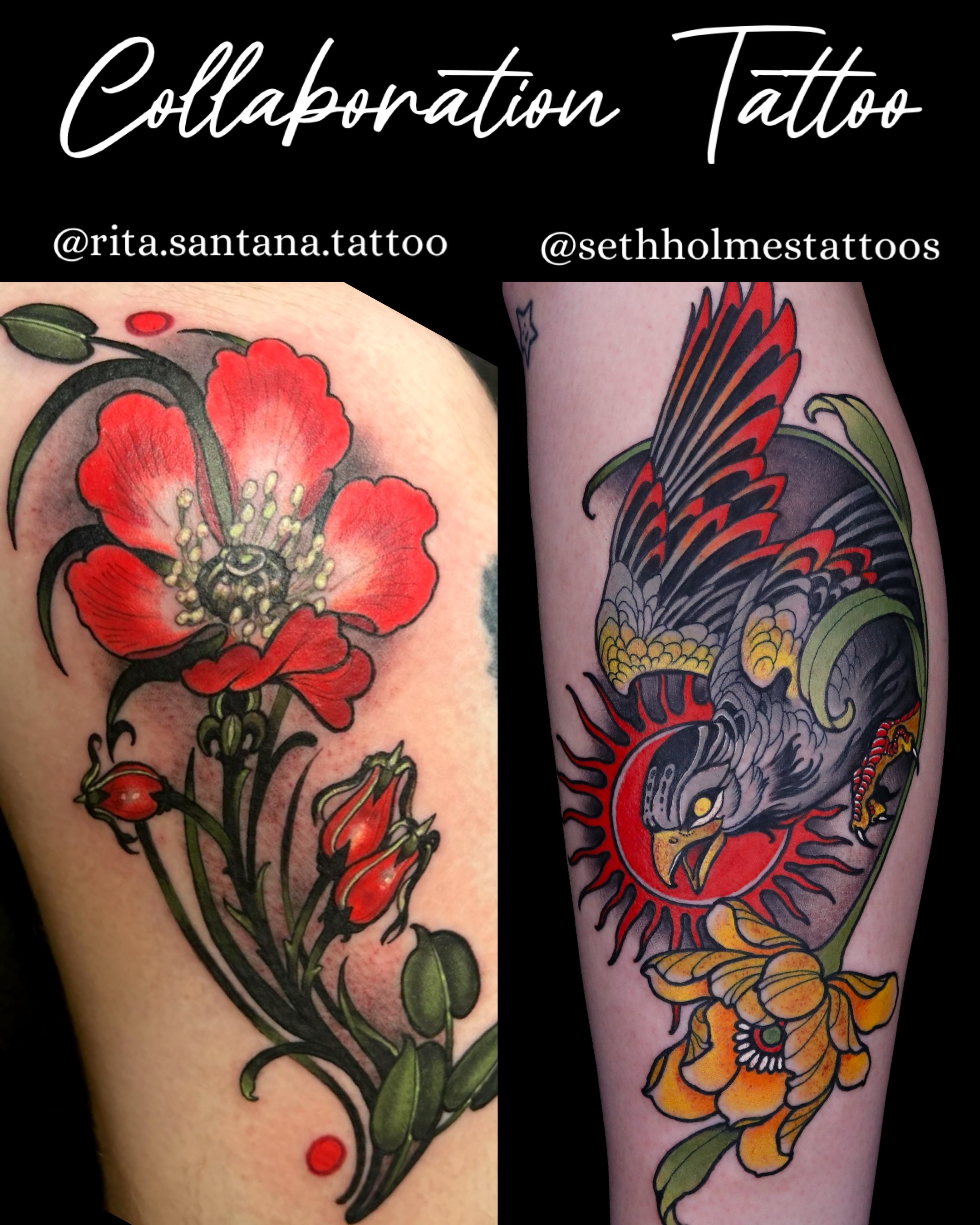 @rita.santana.tattoo and I are looking for a client for a 1 day collaboration ta… — tattoo by Seth Holmes, Pittsburgh, Pennsylvania
