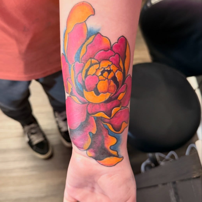 I’m grateful for the moments when I get to turn reminders of the past into somet… — tattoo by Sarah Corley, Jefferson, Georgia