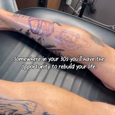 Somewhere in your 30s, life may hand you the chance to rebuild.

To heal. To gro… — tattoo by Sarah Corley, Jefferson, Georgia