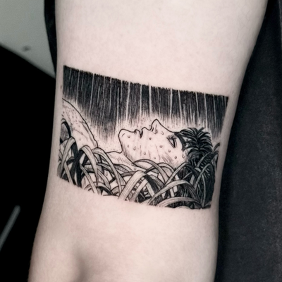Guts🌧️
.
.
.

#berserk #tattoo #guts #tattooartist #latattoo — tattoo by Jamie Joestar, Los Angeles, California