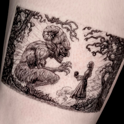 Devil of All Earth🍎
#attackontitan #ymir #anime #tattoo #tattooartist — tattoo by Jamie Joestar, Los Angeles, California