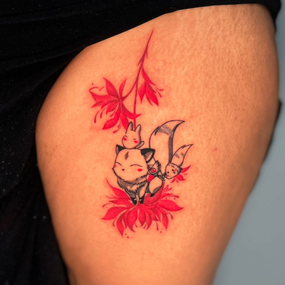 InuYasha inspired piece⛩️
Kagome would approve - I think😄
Thank you for your tr… — tattoo by Jadé-Marie Ho, Woodbrook, Port Of Spain