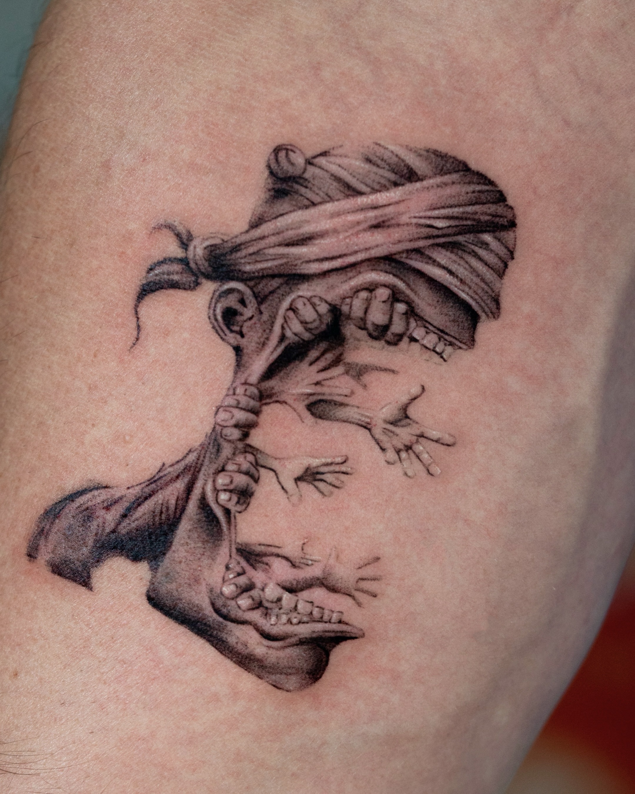A tattoo that represents the struggles he’s been through in life and overcome al… — tattoo by Vanessa Kee, Singapore, singapore