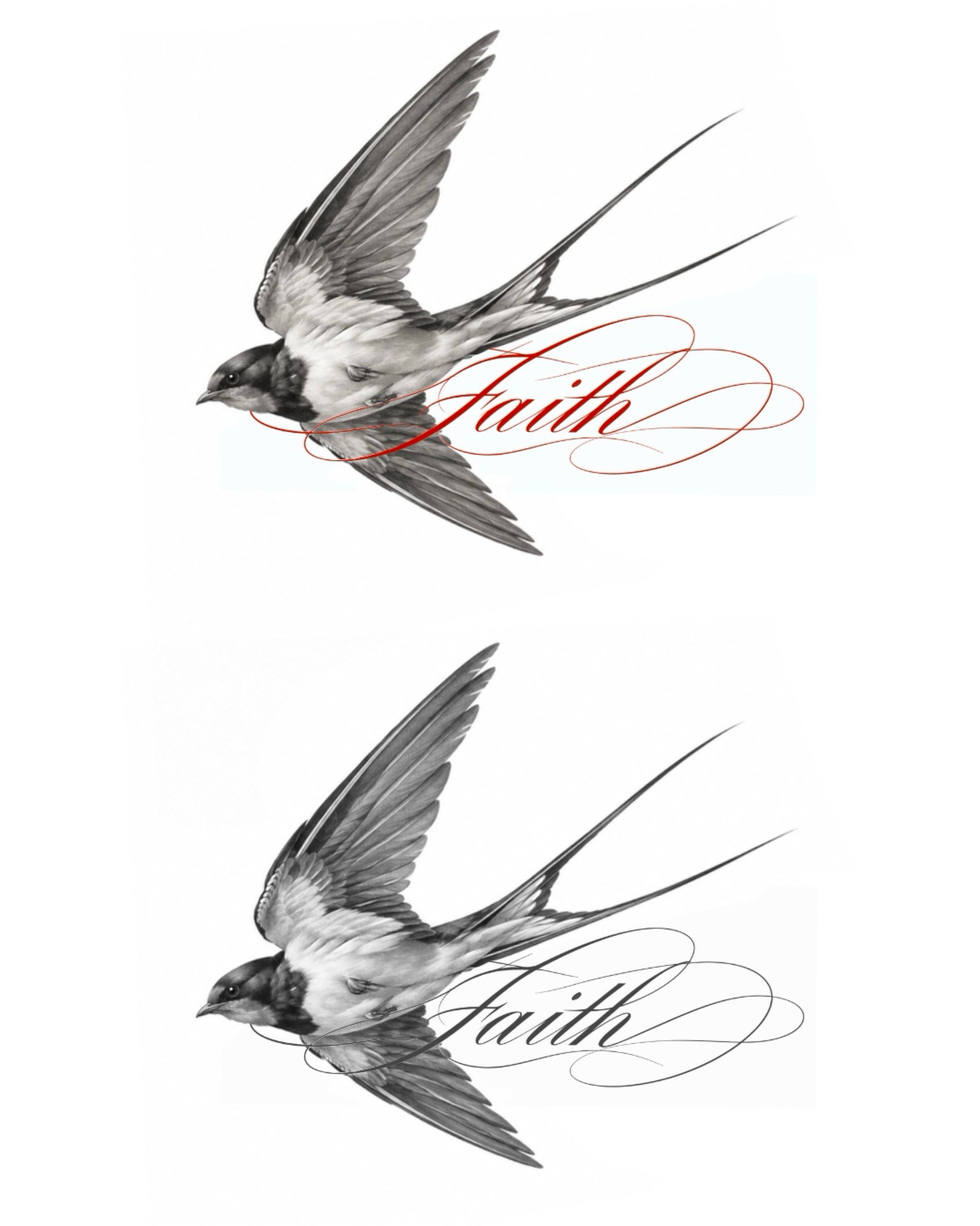 Soft realism tattoo flashes are up for grab and each paired with delicate script… — tattoo by Vanessa Kee, Singapore, singapore
