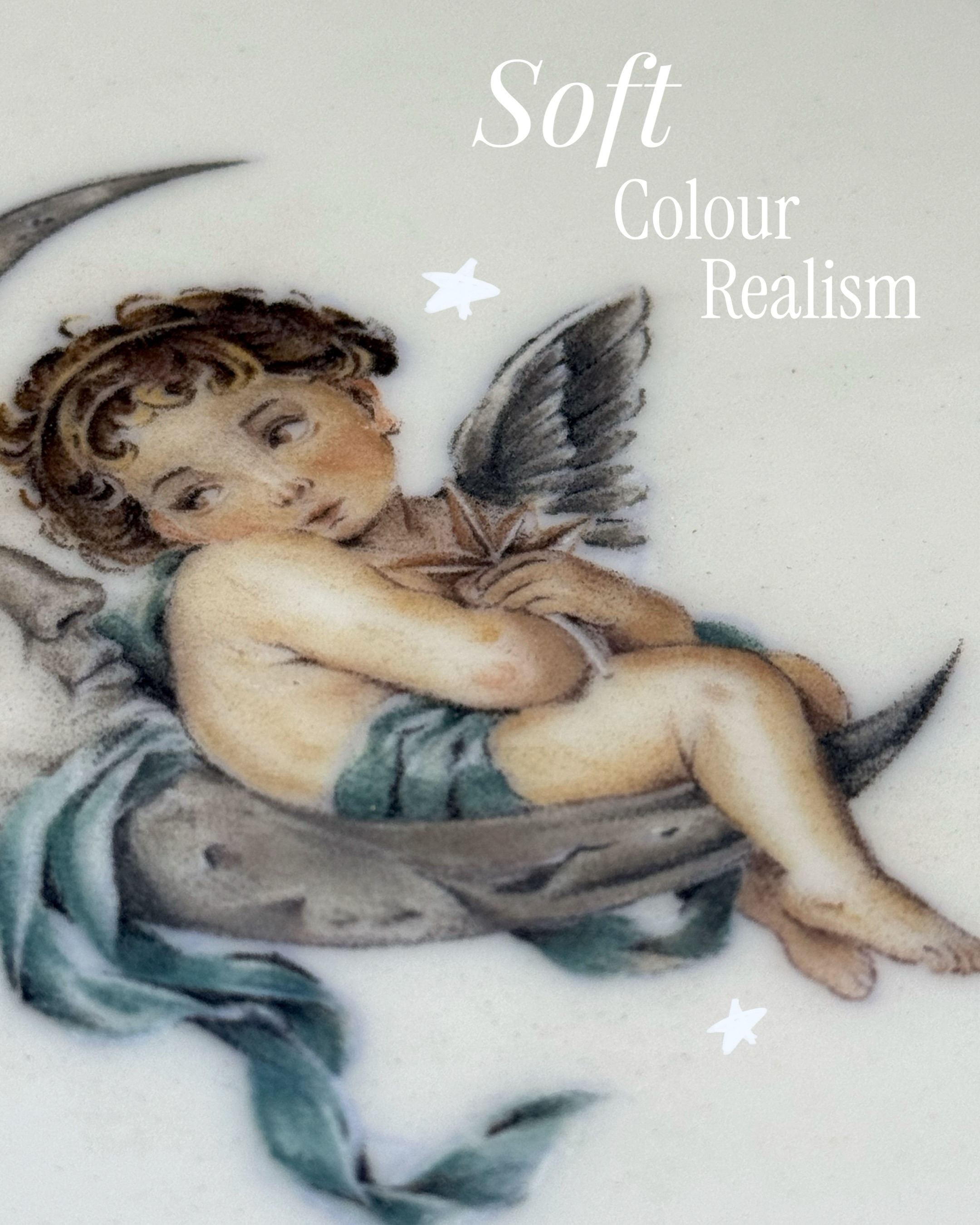 A dreamy cherub piece exploring soft tones and delicate details.✨🪽

Available a… — tattoo by Vanessa Kee, Singapore, singapore