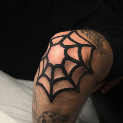 Bold spider web elbow
Modern bold tattoo — tattoo by Jitan Forcier