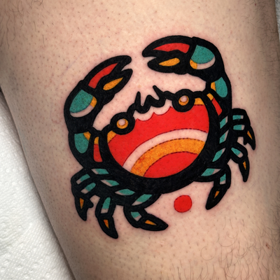 Cute crab tattoo
Modern bold — tattoo by Jitan Forcier