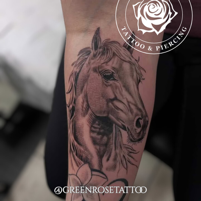 More black and grey pieces from @inkboylu recently. If you're looking for realis… — tattoo by Stephen Marion, Holyoke, Massachusetts