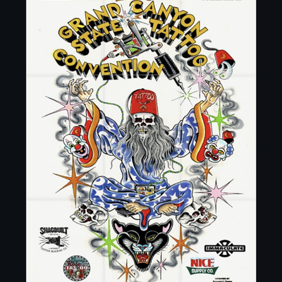 I’ll be at the Grand Canyon Convention Today in Phoenix. Can’t wait to check it … — tattoo by Matt Miller