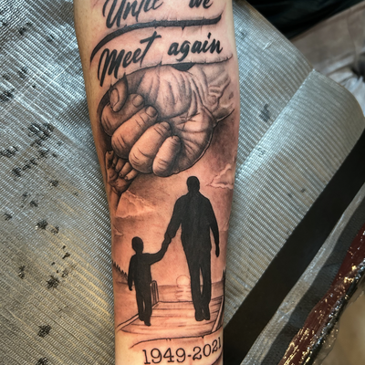 first tattoo for a client — tattoo by Cory Radkins, Catawissa, Pennsylvania