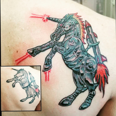 Several of my favorite Cover-Up. — tattoo by Misha Tattoo, Los Angeles, California