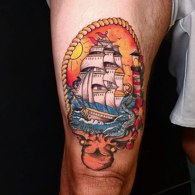 Post by Ralphystatt on Inker — tattoo by Rafael Contreras