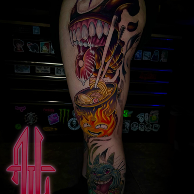 Update on Morgan’s Studio Ghibli Sleeve.
We still got to finish some minor detai… — tattoo by Andrew Luce, East Ridge, Tennessee