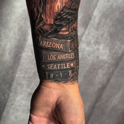 Shout to @al.tiro for being the lucky winner in my 10K give away! 👏🏽👏🏽👏🏽 E… — tattoo by Mando  Espinoza, Phoenix, Arizona