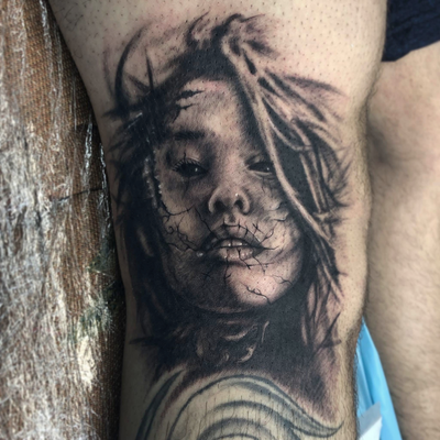 Demons — tattoo by DiBUJO TV