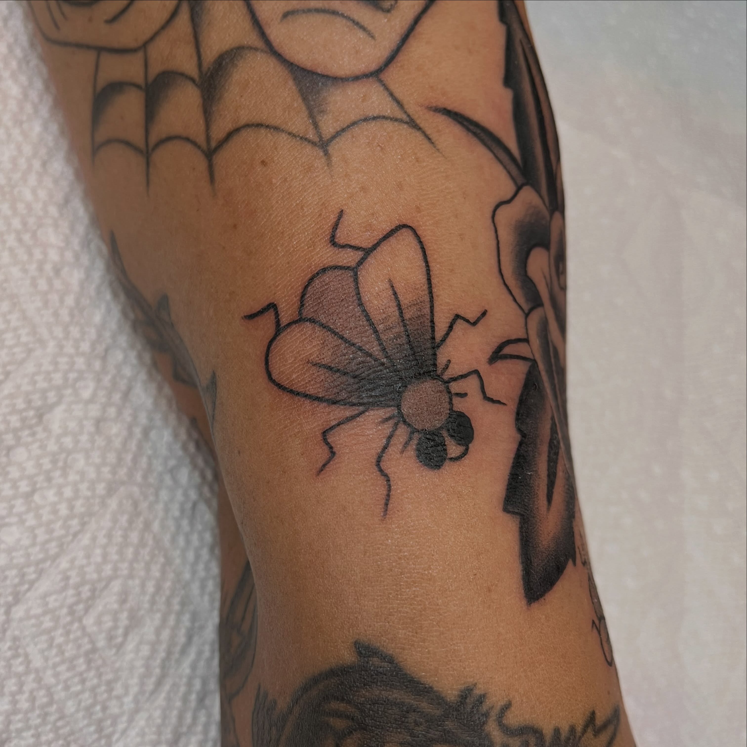 Moscas filler 🪰 para mi buen amigo y cliente shelly ✨🤌🏻 espacios disponibles … — tattoo by Pablo  Cardona, Ciudad de Guatemala , Guatemala 