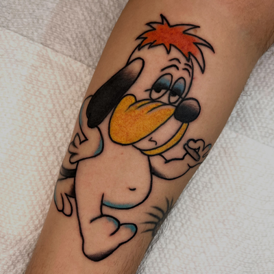 Un Droopy para mi compa @fab.uloso 🔥 pieza divertida 🤝🏻 gracias fabu🫡🫶🏻 he… — tattoo by Pablo  Cardona, Ciudad de Guatemala , Guatemala 