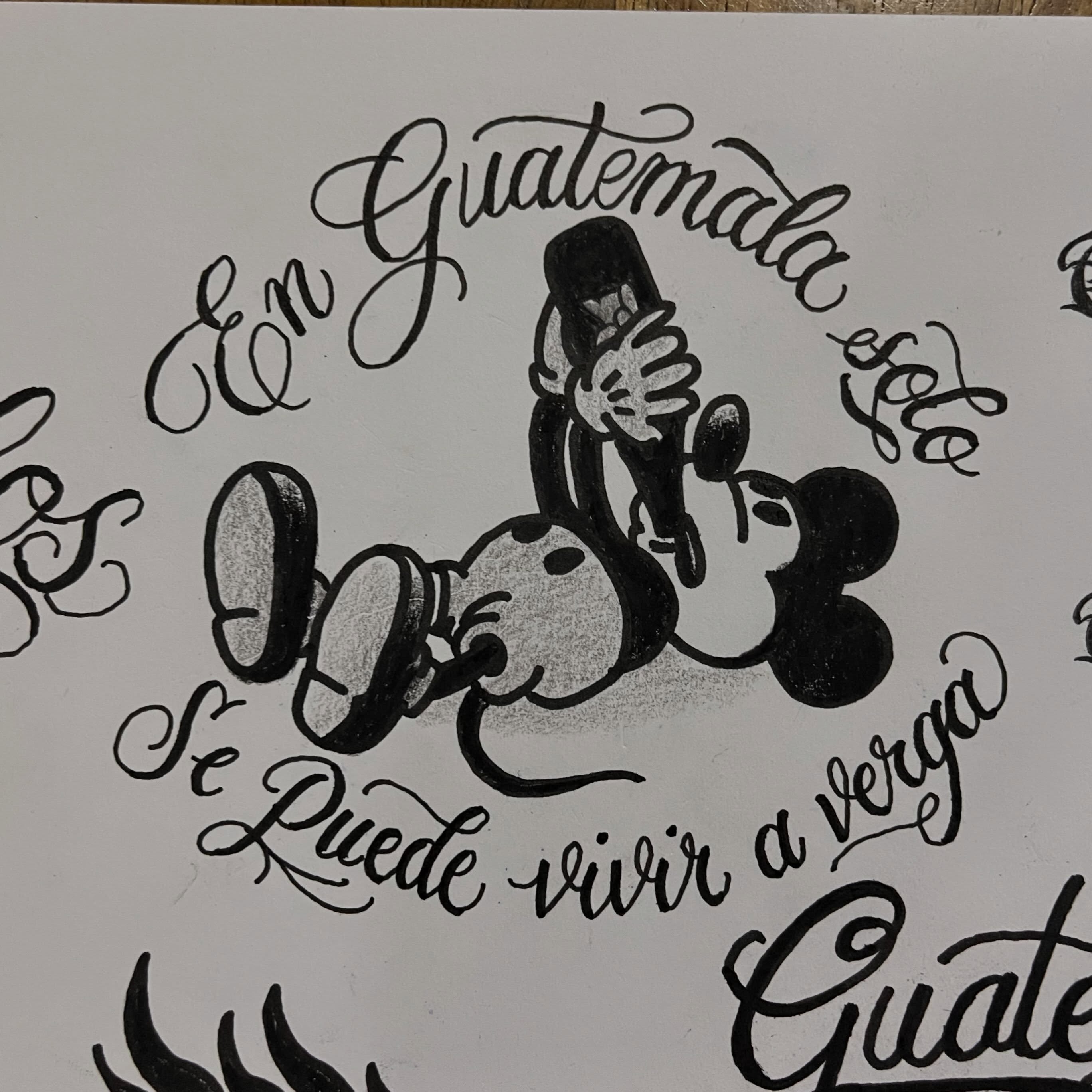 En Guatemala solo se puede vivir averga,🍻 tengo este diseño y muchos más espera… — tattoo by Pablo  Cardona, Ciudad de Guatemala , Guatemala 