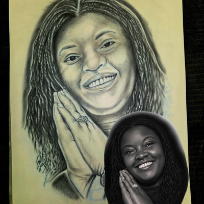 Say fam tell me tha truth...Did I do his mom some justice? — tattoo by Orry Blow, Lancaster, Texas