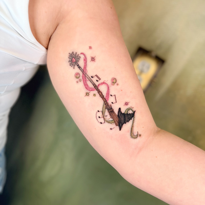 magical whimsical wicked tattoo 

💚💖✨

books open for April & May in Texas & T… — tattoo by Natasha Rachel, Nashville, Tennessee