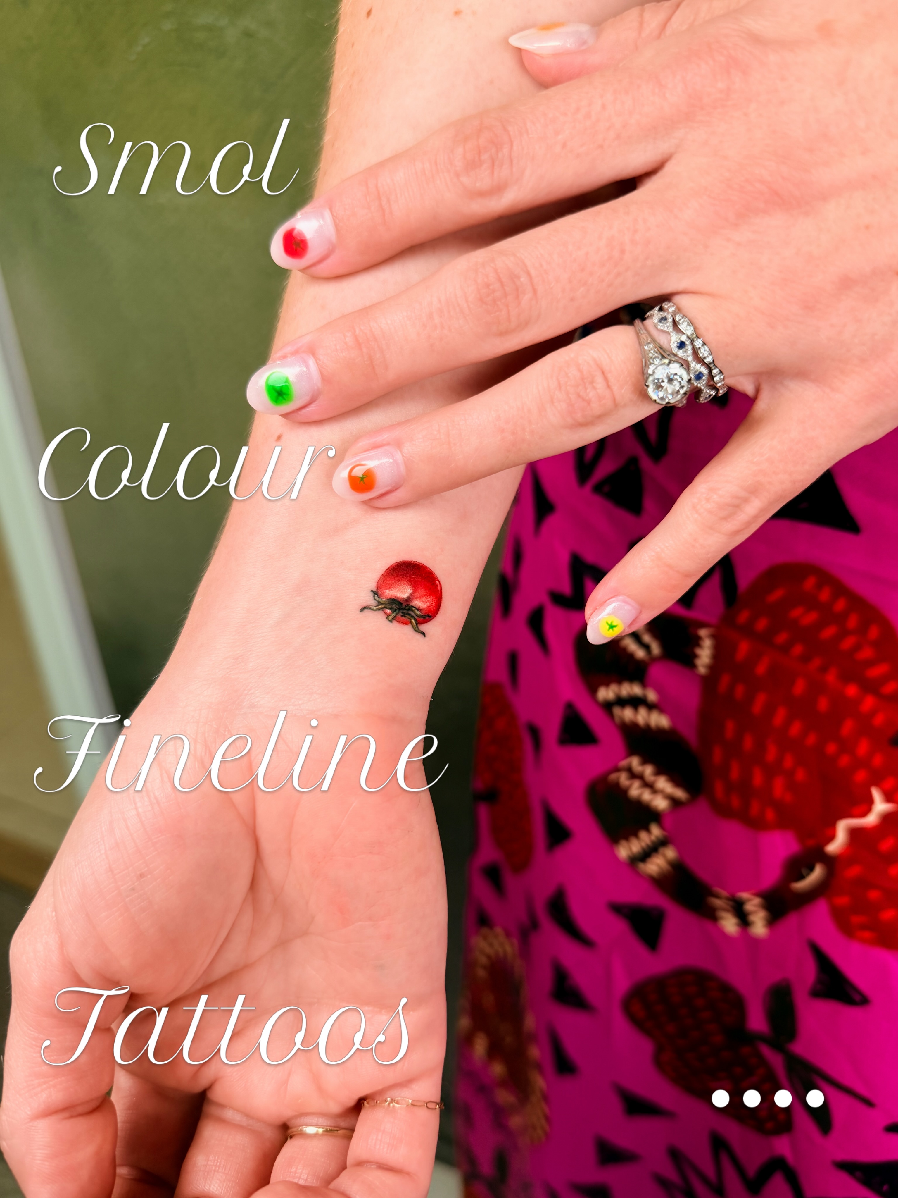 Some smol colour fineline tattoos I’ve done recently 

the best tattoos can come… — tattoo by Natasha Rachel, Nashville, Tennessee