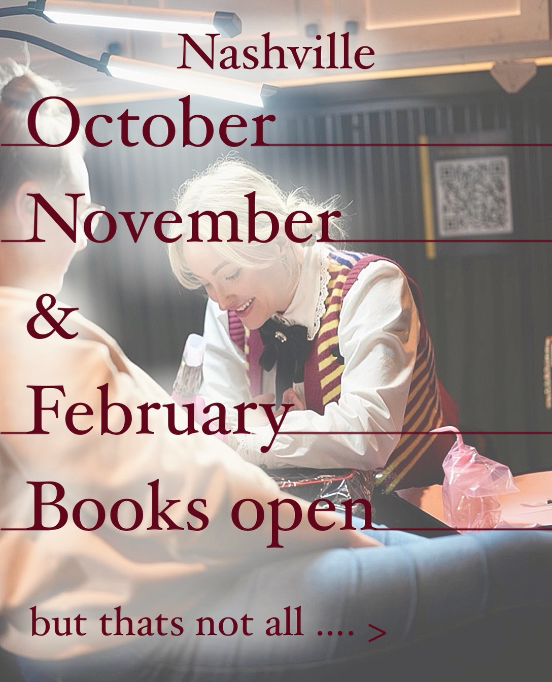 LOTS OF NEWS….. 
My October & November bookings are finally open, but I’m also o… — tattoo by Natasha Rachel, Nashville, Tennessee