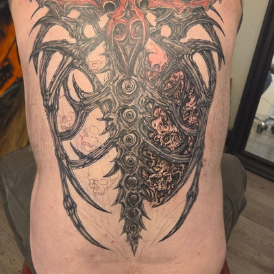 Made some more progress on this sweet back piece. I'm loving where its going!

#… — tattoo by Scott Millette, Beaverton, Oregon