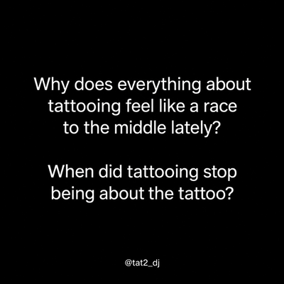 If this pisses you off, ask yourself which slide did it.

Tattooing has always h… — tattoo by D J, Spring, Texas