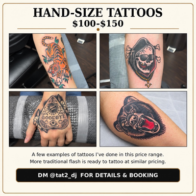 Good tattoos should be priced honestly.

These are a few examples of tattoos I’v… — tattoo by D J, Spring, Texas