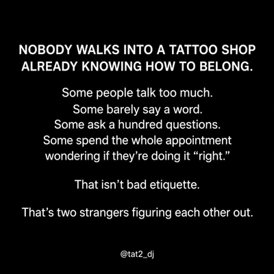 Which part of getting tattooed have you ever felt like you had to get “right”?

… — tattoo by D J, Spring, Texas