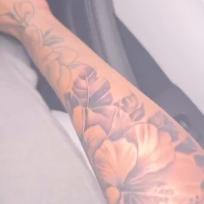 floral tattoo bookings available — tattoo by 3 Eleven, Hartford, Connecticut