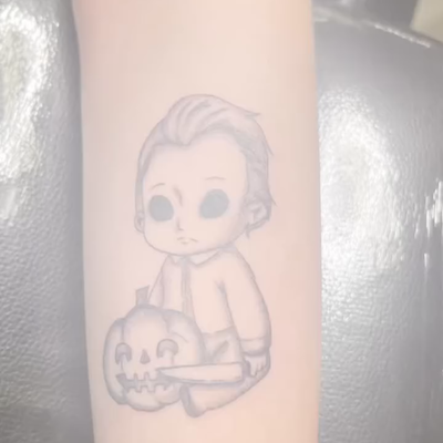 I got to tattoo some of my clients own drawings!!!! This was fun to do thank you… — tattoo by Carlee Wilkinson, Banning, California