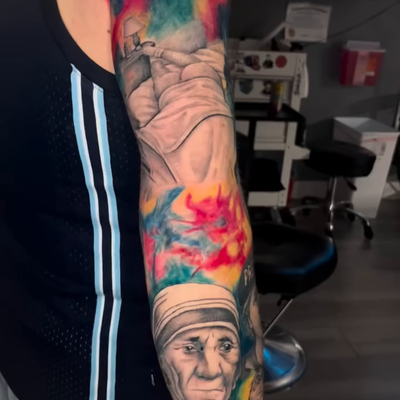 Turned this sleeve into a masterpiece with vibrant colors! Every detail filled i… — tattoo by Carlee Wilkinson, Banning, California