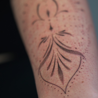 It’s been a while since I did some ornamental work, so this was a lot of fun for… — tattoo by Liam Roberts, Toronto, Ontario
