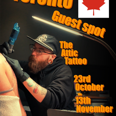 TORONTO!! Im excited to say I will be at @theattictattoo from the 23rd October t… — tattoo by Liam Roberts, Toronto, Ontario