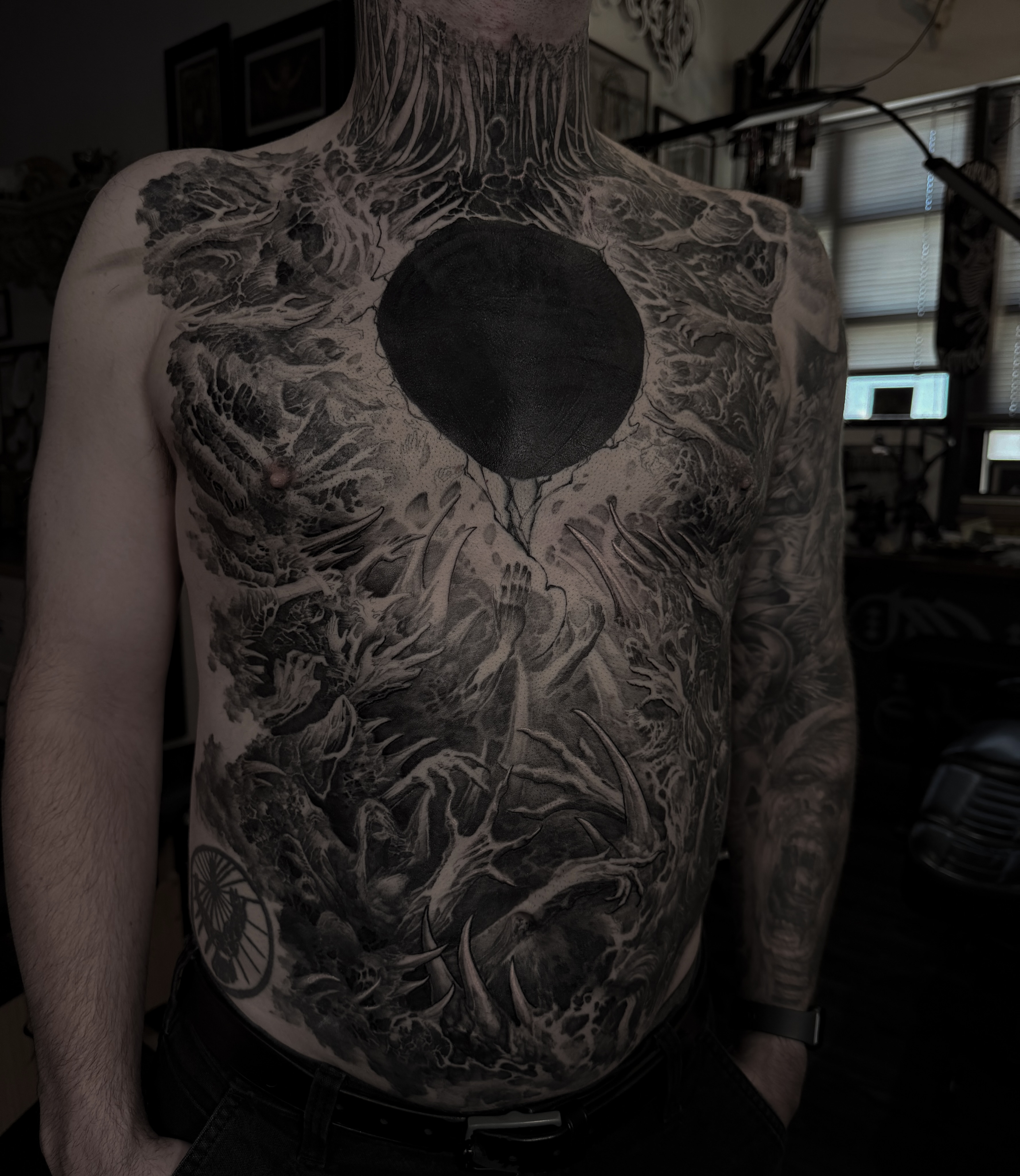 Final touch ups and some highlights today.
Very stoked on how solid this piece i… — tattoo by Nick G, Seattle, Washington