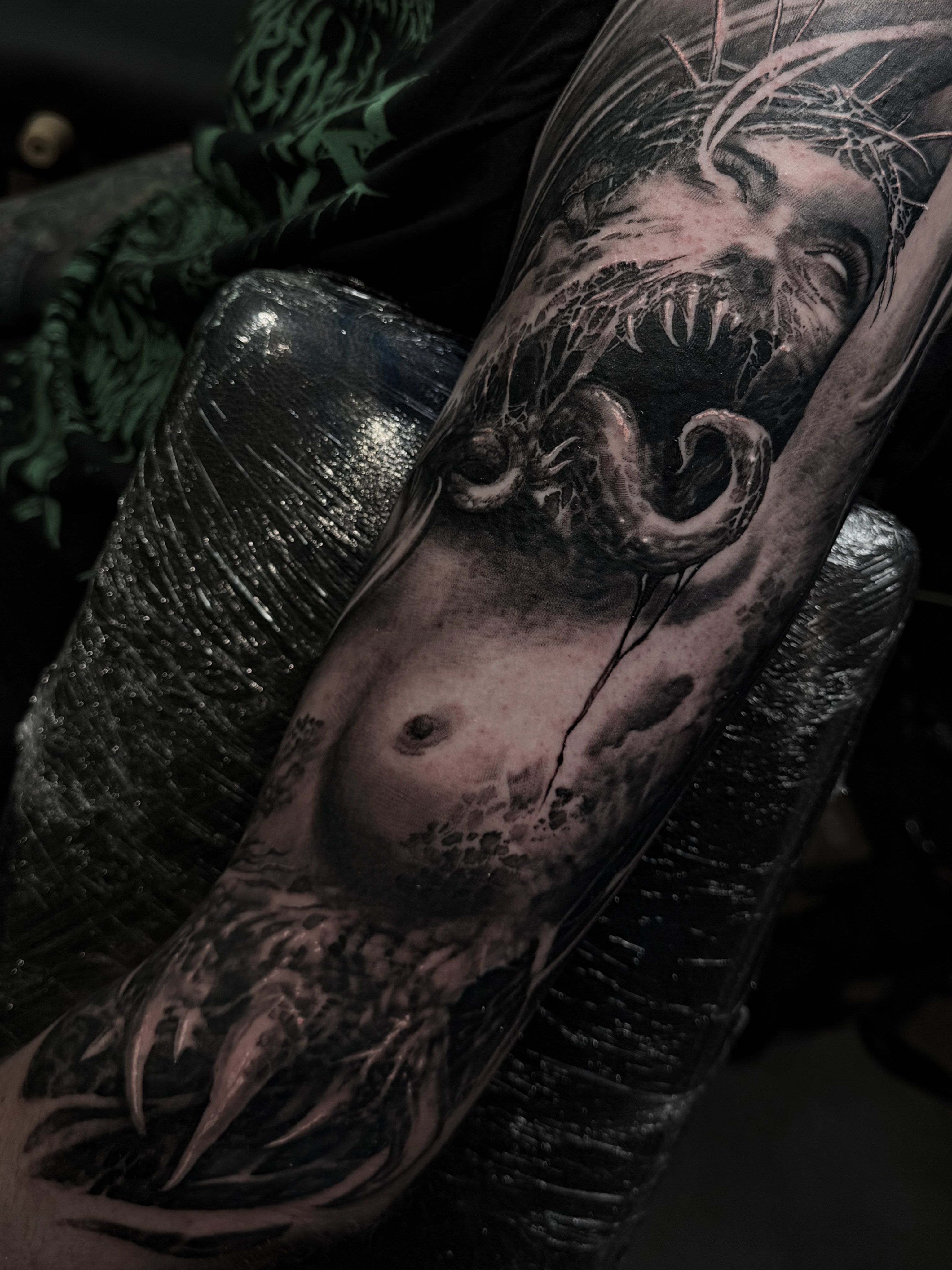 Booking for April 2027 get in where ya fit in.
Use the link on my page to send a… — tattoo by Nick G, Seattle, Washington