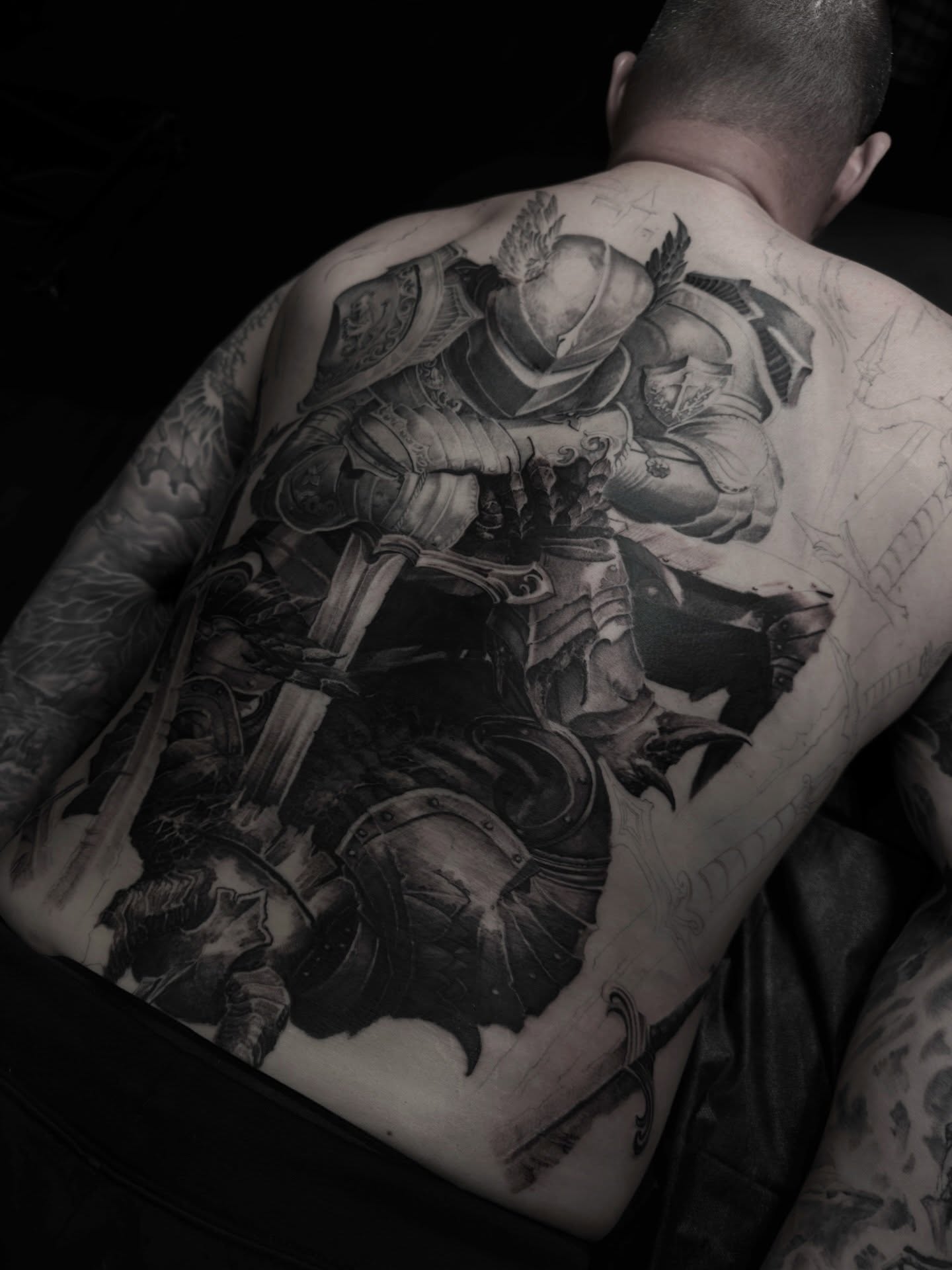 Progress shots 🙌thanks for lookin — tattoo by Nick G, Seattle, Washington