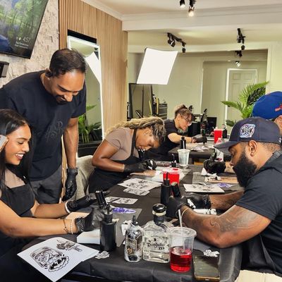 Join me for out next ink and sip tattoo workshop. It's my spin on a paint and si… — tattoo by Avinash Samaroo, Queens , New York