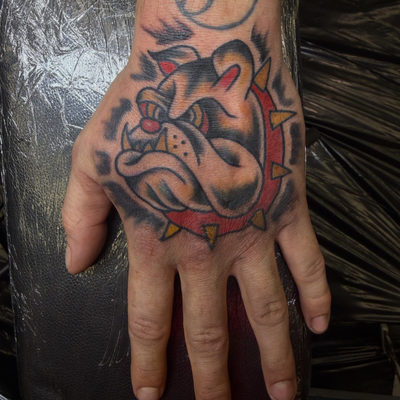 First tattoo of the Fort Worth Inkmasters convention 😎 — tattoo by Tyler Blane, Waco, Texas
