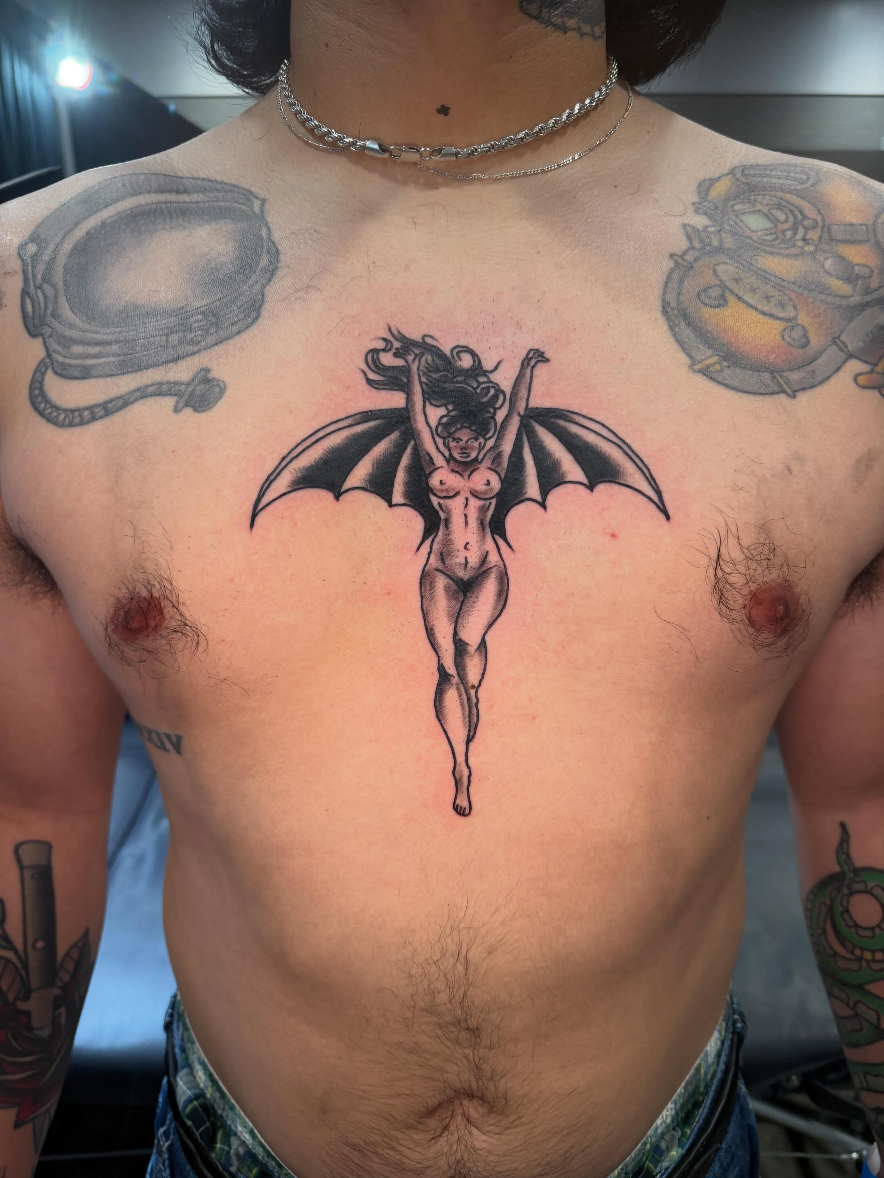 🦇 — tattoo by Tyler Blane, Waco, Texas