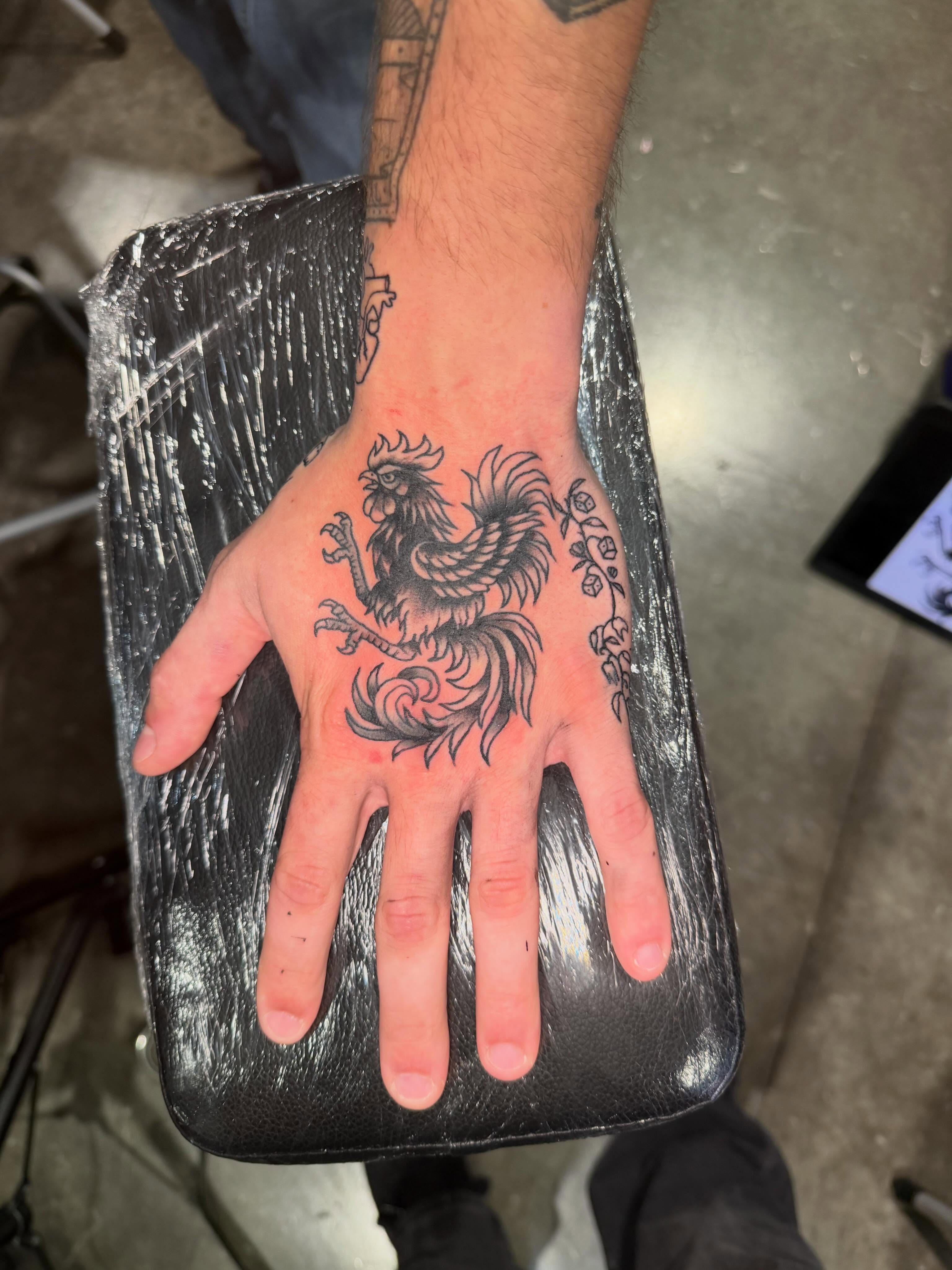 🐓 — tattoo by Tyler Blane, Waco, Texas