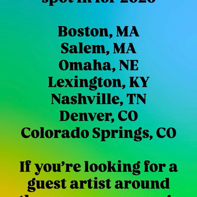 I’m looking to guest spot in these areas in 2026-2027!
Message me if you have a … — tattoo by Tyler Blane, Waco, Texas