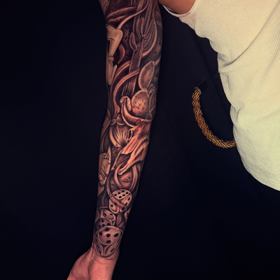 Finally tied up this sleeve i been working on possibly one more session to get e… — tattoo by VooDoo Ink Tattoo, Phoenix, Arizona